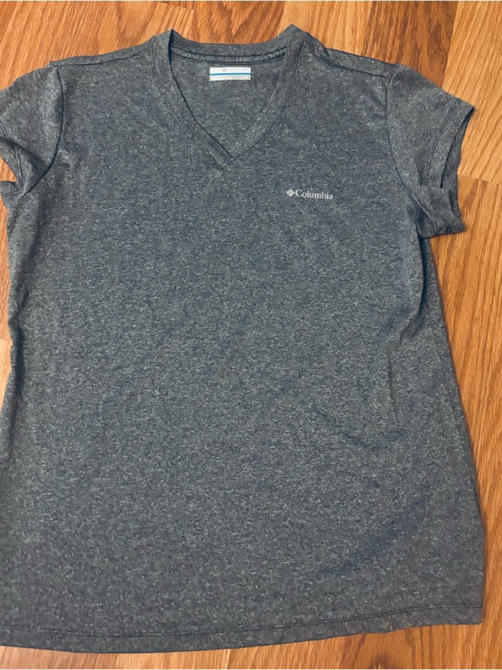 Columbia Women's Charcoal Heather V-Neck Tee